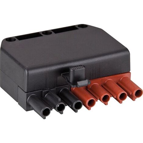 Stecker 7-polig schwarz/braun, 250/400V, 16A System Wieland