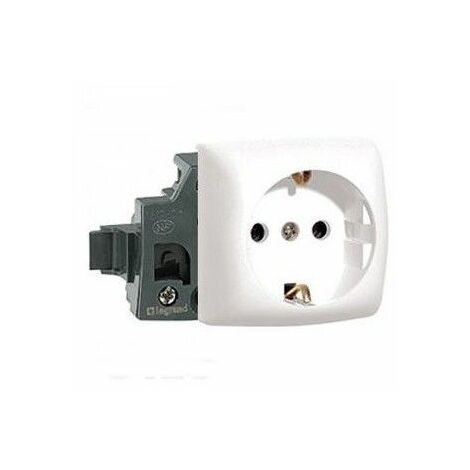 Steckerbasis 2P + TT weiß Legrand Oteo 086101