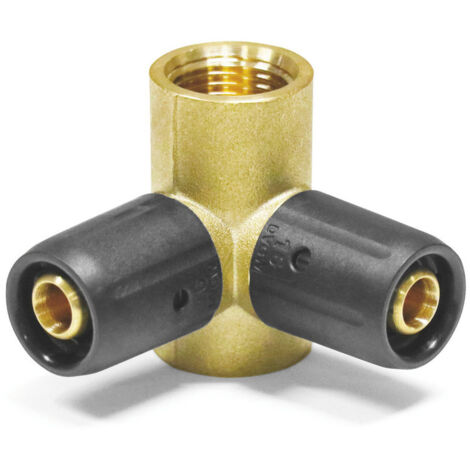 Steckfitting Doppel Wandwinkel - Wandscheibe