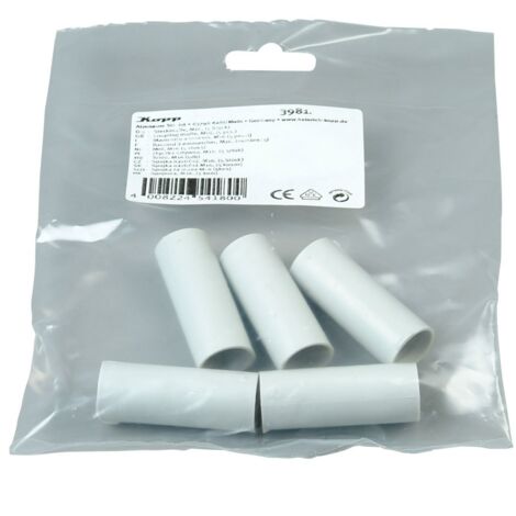Steckmuffe für Stangenrohr M32, grau, 5 Stück Kabelrohr-Fittings