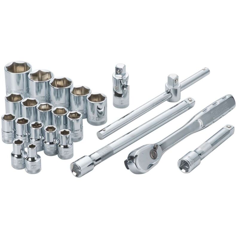 Image of Werkzeuge - 22-teiliges Set von Köpfen mit Ratschen 1/2 DWMT19241-1 - Dewalt