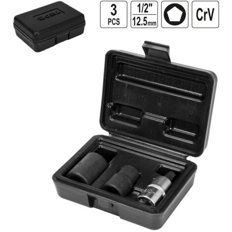 Stecknuss-Set für Bremssättel, 3-tlg.