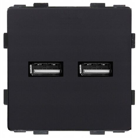 Steckplatzmodul schwarz USB 2x 3A RTX SH-System