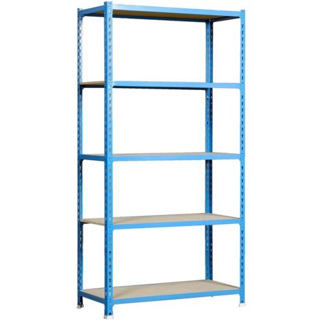 Steckregal aus Metall mit Spanplatte maderclick plus 5/500 simon rack