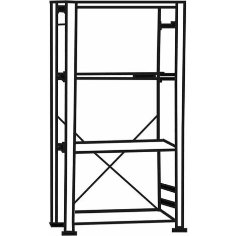 Steckregalsystem verzinkt Grundregal 400 mm