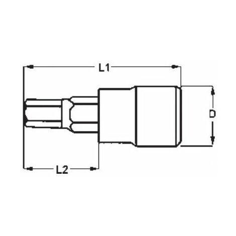Steckschlüssel, 1/2, sechskant, bestückt 6mm, extra lang TENGTOOLS M122506A