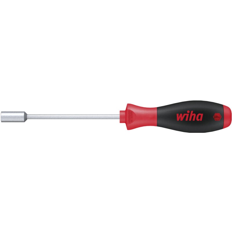 Image of Wiha Schraubendreher SoftFinish® Sechskant-Steckschlüssel mit Rundklinge 7,0 mm x 125 mm (01023)
