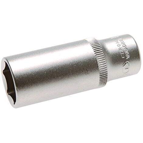 Steckschlüssel-Einsatz Sechskant, tief  Antrieb Innenvierkant 6,3 mm (1/4")  SW 1/2"