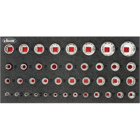 Steckschlüssel Satz ∙ V7520 ∙ 42-teilig ∙ 4 – 32 mm ∙ Anzahl Werkzeuge: 42