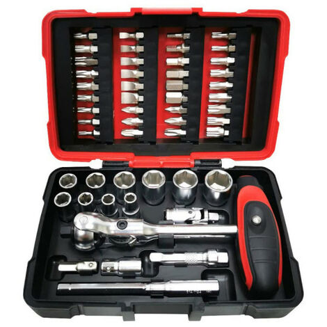 Steckschlüssel- und Bit-Koffer KS TOOLS Ultimate - 1/4" - 52 Teile - 922.0651