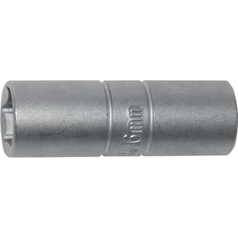 Steckschlüsseleinsatz f.Zündkerzen SW16,0mm 1/2Zoll PROMAT L.65mm 6KT