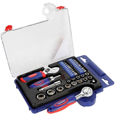 Steckschlüsselsatz Workpro 38 Teile mit Ratsche und Koffer