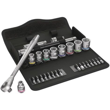 Steckschlüsselsatz Zyklop Metal 29-tlg.3/8 Zoll SW 8-19mm Z.76 6KT WERA