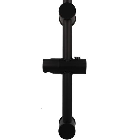 STEDO Brausestange Roma 950 mm - matt schwarz - einseitig variable Wandhalterung - Schwarz