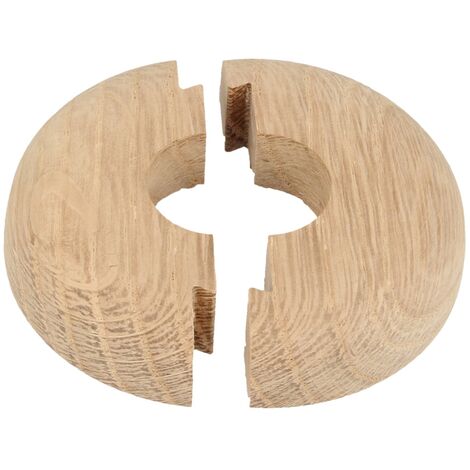STEDO Echtholz-Einzelrosette - Eiche Roh - Loch: 22 mm x Aussen: 50 mm