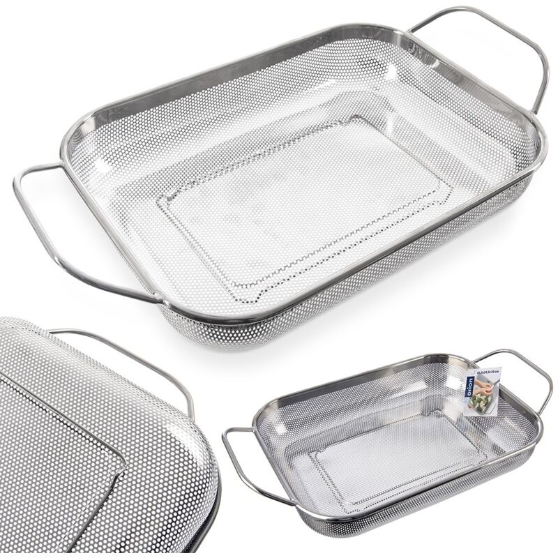 Passoire de cuisine en acier, plat à griller, ANETT 43x25x9cm ORION 124483