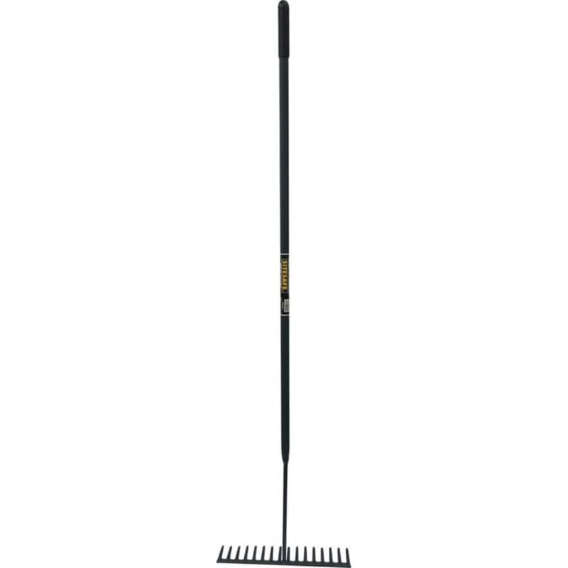 Sitesafe Steel Shaft YD Ashphalt Rake 16 Teeth Flat