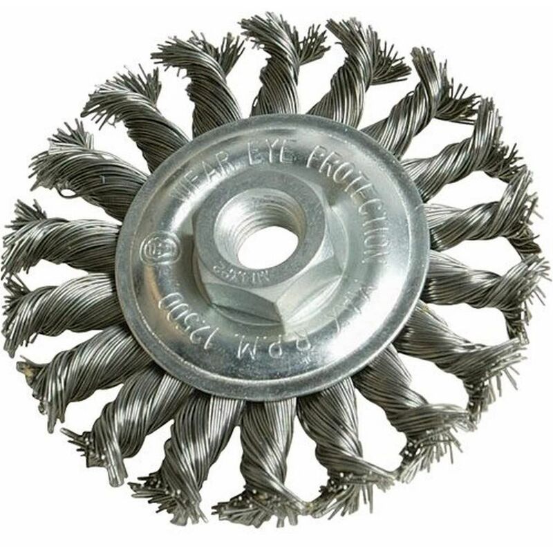 Silverline Steel Twist-Knot Wheel 115mm 656640