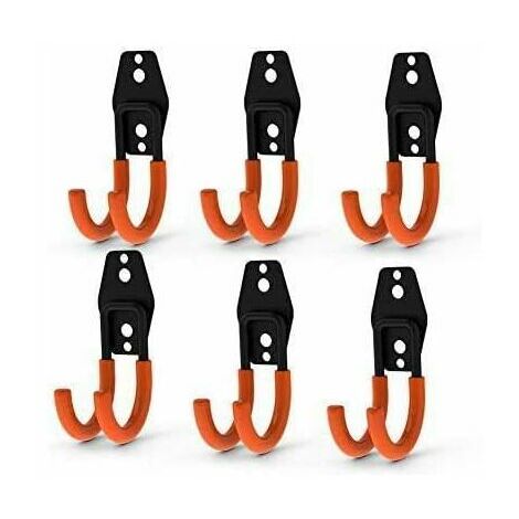 NORCKS Universal 10 Piece Wall Hooks for Garage, Storage Room, Warehouse,  Strong Holder for Hanging Heavy