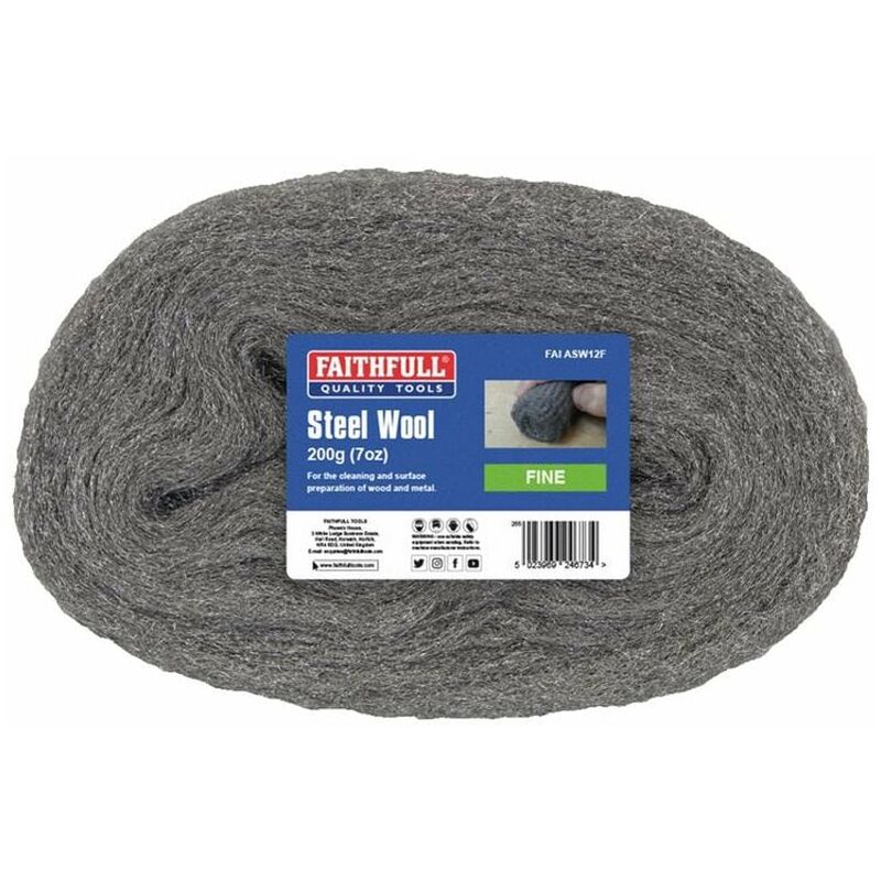 Faithfull - Steel Wool Fine 200g FAIASW12F