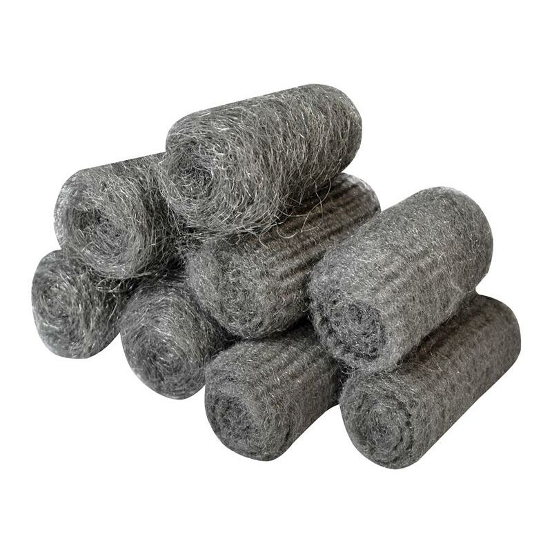 Faithfull - Steel Wool, Assorted Grades 20g Rolls Pack 8 FAIASW8A