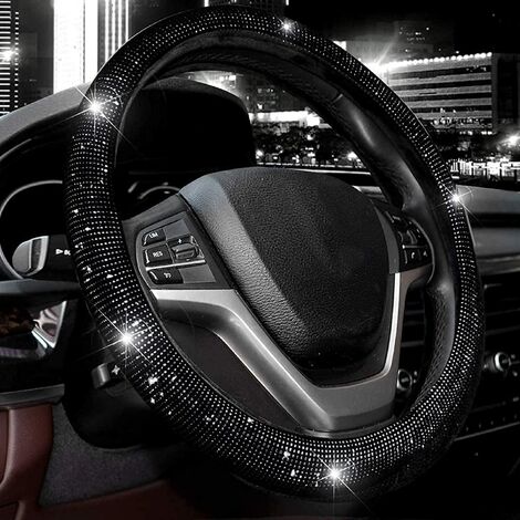 TopDall Steering Wheel Bling Crystal Shiny Diamond Accessory Interior Large Sticker for Cadillac 