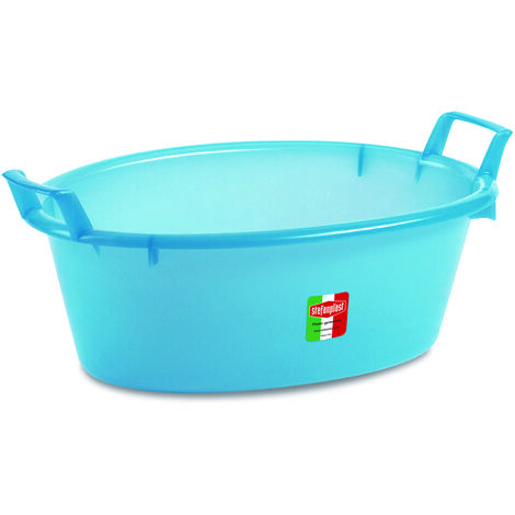 Stefanplast BACINELLA OVALE AZZURRA lt. 16 - Ø cm. 50x18 h