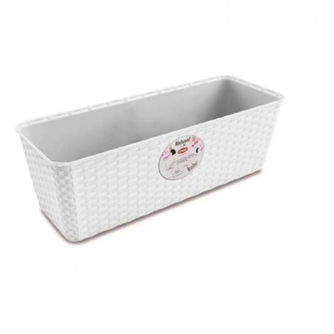 Stefanplast BALCONETTA NATURAL CON RISERVA cm. 40x16x13 h col. Bianco Stefanplast