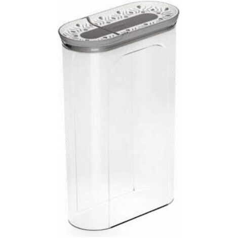 Stefanplast Barattolo Portacereali Tosca 2.8 Litri Grigio-Bianco