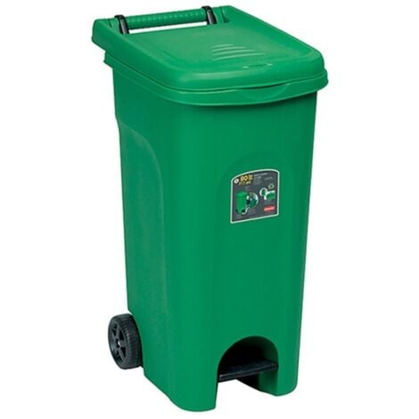 Stefanplast BIDONE URBAN ECO SYSTEM Lt.80 col.Verde Stefanplast