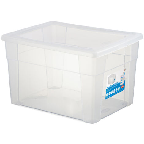 Stefanplast Box Contenitore Visualbox - Trasparente - 39x29x24 cm