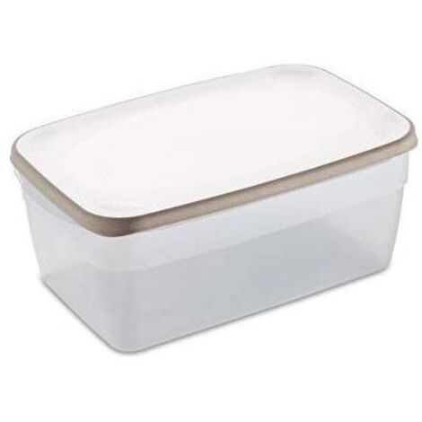 Stefanplast Ciaofresco Récipient Hermétique Rectangulaire 5.4 Litres Blanc Et T