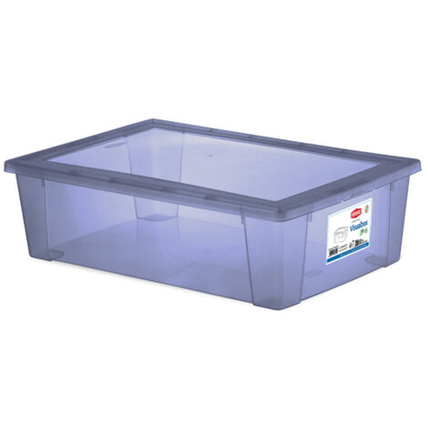 Stefanplast CONTENITORE MULTIUSO Lt.30 - cm. 59x39x17 h col. Azzurro