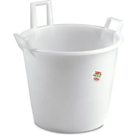 Stefanplast Mastello a Tre Manici in Polietilene 45cm Neutro