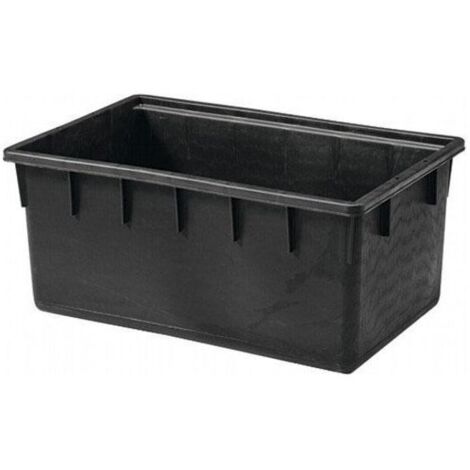 Stefanplast Mastello Rettangolare L Nero
