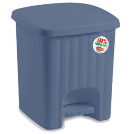 Stefanplast Pattumiera a Pedale Mini Blue Palace 4.5 Litri