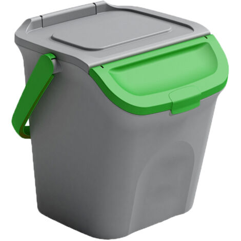Stefanplast Pattumiera Differenziata Eco Way Verde 28 Litri