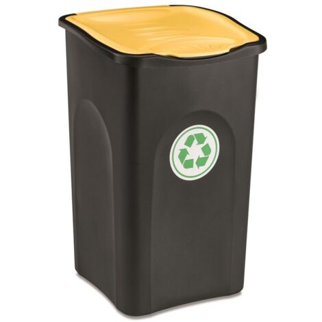 PATTUMIERA STEFANPLAST LINEA ECOGREEN BIDONE CESTINO SECCHIO CONTENITORE PER LA SPAZZATURA DI RACCOLTA DIFFERENZIATA DEI RIFIUTI COLORE BLU LT. 50