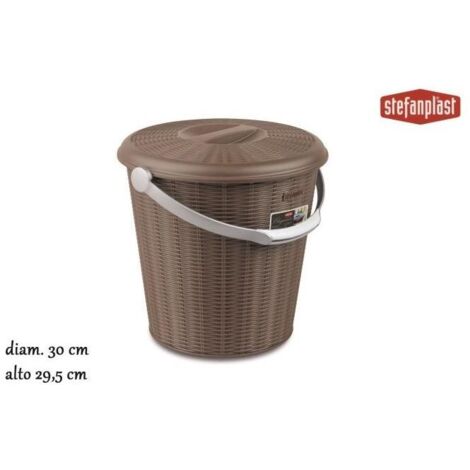 Stefanplast Pattumiera Elegance 10Lt Tortora