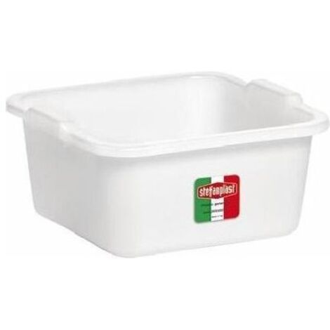 STEFANPLAST POLYÉTHYLÈNE CARRÉ LAVABO,/BLEU PÂLE, 16 LITRE 66380
