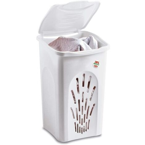 STEFANPLAST Portabiancheria Primavera Traforato 50lt Bianco