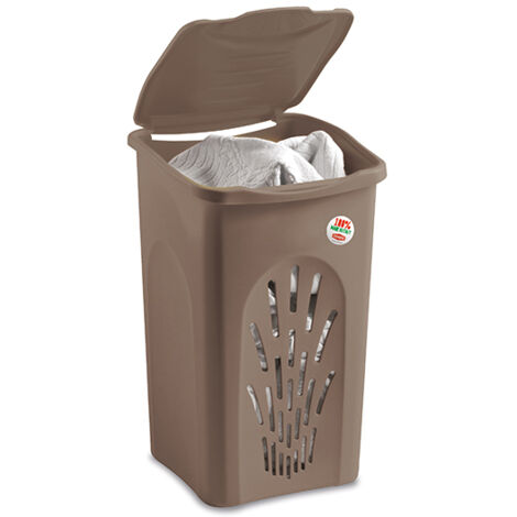 STEFANPLAST Portabiancheria Primavera Traforato 50lt Tortora