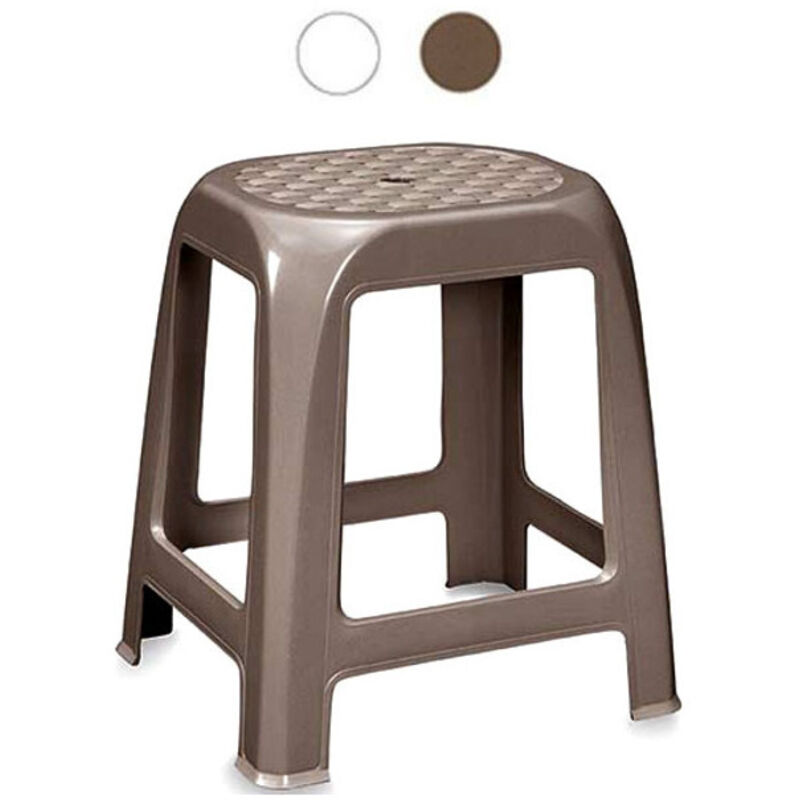 Tabouret Elfo en polypropylène blanc - cm.41x35x46h.