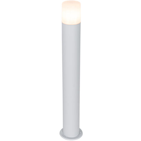Stehende Außenleuchte weiß mit Opalschirm 70 cm - Odense