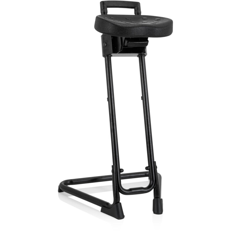 Stehhilfe / Arbeitsstuhl Top Work 32 Pu Schaum Metallgestell Schwarz Hjh Office