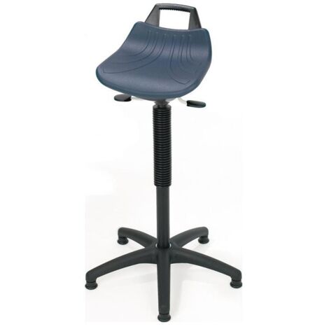 Stehhilfe PU-Integralschaum Sitz-H.610-860mm Ku.-Fußkreuz Bodengl.LOTZ