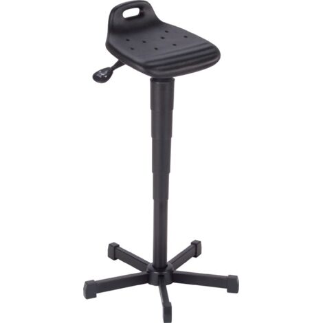 Stehhilfe PU-Schaum Sitz-H.610-880mm STA schwarz Tragegriff MEY