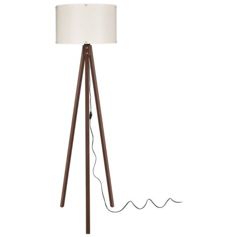 Stehlampe 36x136 cm Nussbaum Creme