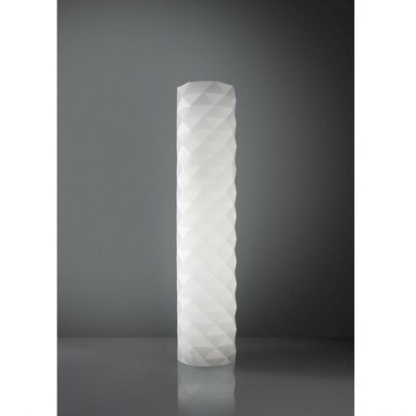 Stehlampe aus weißem Metall 27 x 123h