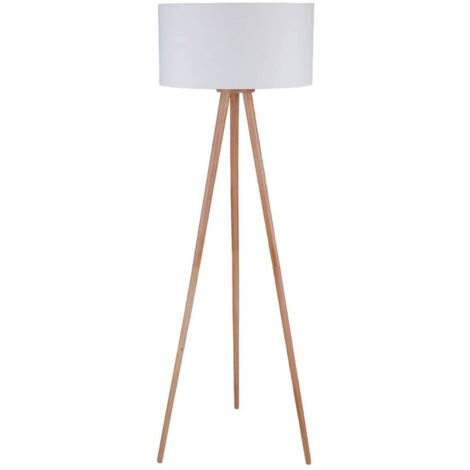 Stehlampe "Charlia" aus Textil für Wohnzimmer & Esszimmer von Lindby